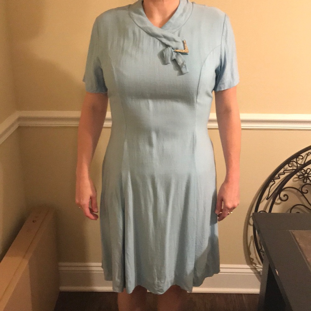 Plus size pinup mad men style vintage dress